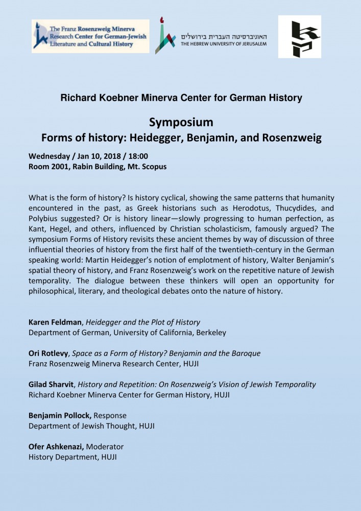 Symposium Forms of History