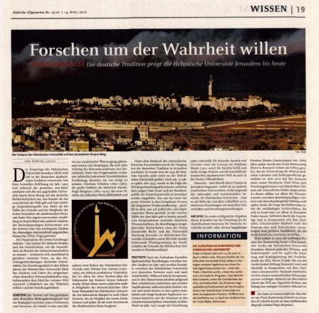 "Forschen um der Wahrheit willen": Article by Enrico Lucca on the Project at the University's Archive
