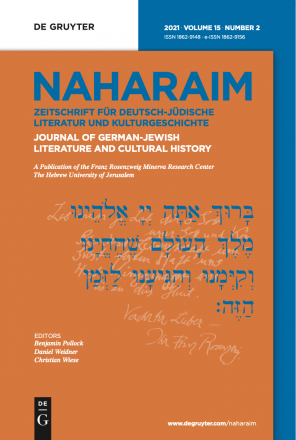 Now out: New Issue of Naharaim [Vol. 15, Issue 2]